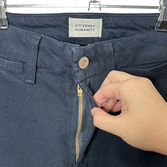 Citizens of Humanity NWT Isola Trousers Women’s Size 27 Navy Bootcut Cropped - Picture 8 of 16